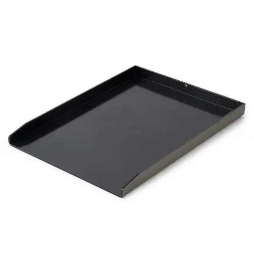 Produktbild: Onlyfire Universal BBQ Plancha für Gasgrill und Holzkohlegrill, Grillplatte Grill Platte aus Dickem 5mm, Keramisch Lackierte Oberfläche, 30x40cm, Schwarz