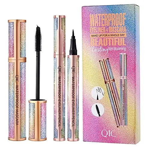 Produktbild: ONLYOILY Mascara Black, Für Perfekteb Schwung & Optisch Verlängerte Wimpern+Liner Perfect Slim Schwarz mit Filzstift-Spitze für Einen Präzisen, langanhaltenden Lidstrich