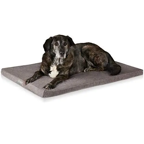 Produktbild: ONVAYA® Hundekissen aus Memory Foam | orthopädisch | 95 Grad waschbar | grau | Größe S-XXL | Hundebett | Hundematratze | Hundematte | Liegekissen (M (78 x 55 x 5 cm))