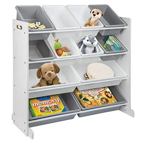 Produktbild: ONVAYA® Kinderregal Noah | Organizer | Spielzeugregal mit Boxen (Spielzeug Organizer)