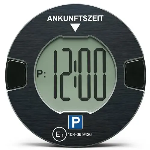 Produktbild: OOONO P-DISC NO1 - Elektronische Parkscheibe mit Zulassung fürs Auto - Automatische Digitale Parkscheibe Elektrisch mit Zulassung vom KBA nach StVO - Elektrische Parkuhr Auto zugelassen