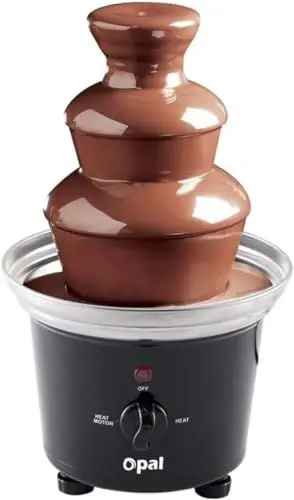 Produktbild: Opal-Schokoladenbrunnen, Edelstahl-Brunnen-Set, elektrische 3-Tier -Maschine mit heißem Schmelztiegel-Boden, 500ML,90W,heiße und flüssige Schokolade für Brunch, Partys, Weihnachten, Silvester (OCF17)