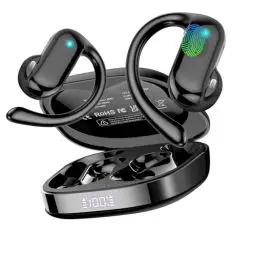 Produktbild: Open Ear Kopfhörer Bluetooth 5.4 HiFi Stereo, 2025 Kopfhörer Kabellos Bluetooth mit ENC Noise Cancelling Mic, 32 Std Ohrhörer mit Ohrhaken, IPX7 Wasserfest Sportkopfhörer für Laufen/Fitness/Reiten