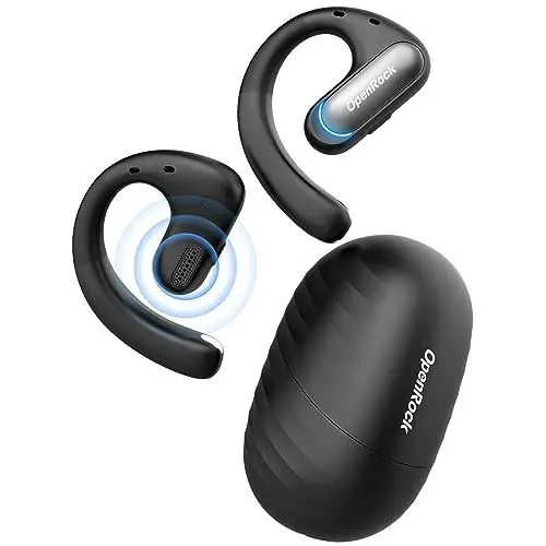 Produktbild: OpenRock Pro Bluetooth Kopfhörer Sport,Open Ear Bluetooth Air Conduction Kopfhörer mit 46-Std-Spielzeit,Tiefer Bass, ENC Call Noise Cancelling,IPX5 Wasserdicht, für Laufen und Workouts