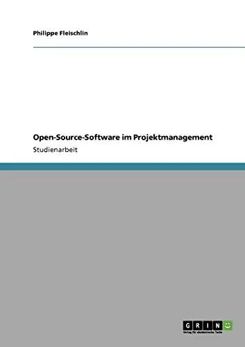 Produktbild: Open-Source-Software im Projektmanagement