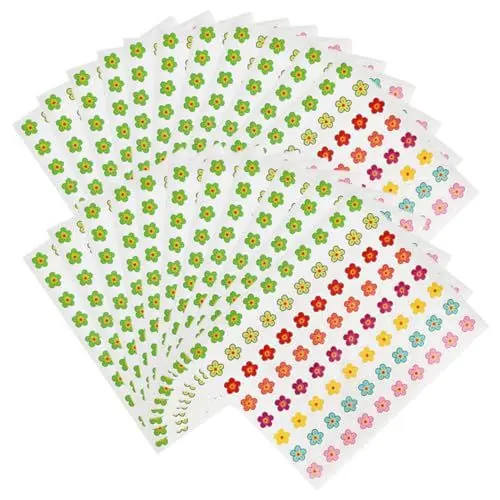 Produktbild: Operitacx 100 Blatt Blumen-Belohnungsaufkleber Kinderkalender Sammelalbum für Kinder multifunktionale Kinderaufkleber schöne kindersticker niedlich Zubehör Abziehbilder schmücken