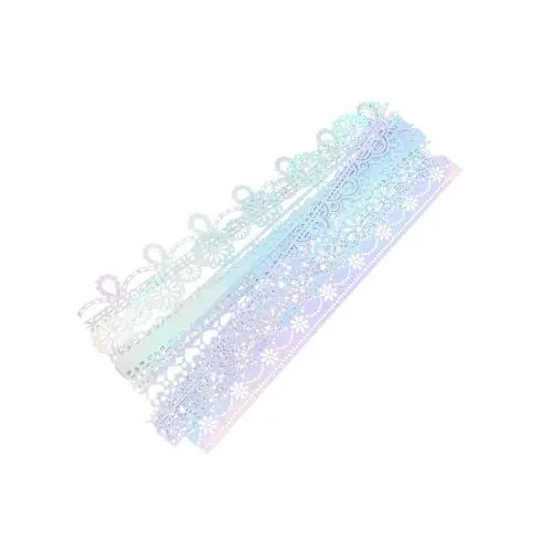 Produktbild: Operitacx 10St Taschendekoration Spitzenband zum Basteln dekoratives Spitzenpapier Kalenderaufkleber Bastelpapiere sammelalbum DIY spitze papier Geschenk hohles Papier Konto