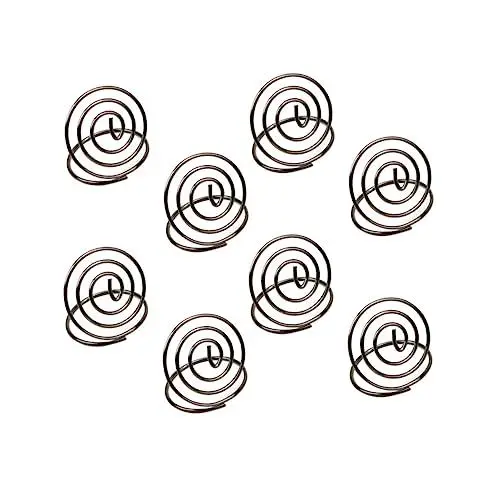 Produktbild: Operitacx 10 Stk Tischnummernhalter für Hochzeiten Tischnummernhalter für Empfänge Visitenkartenhalter Platzkartenhalter für den Tisch Büroklammern Clips in Herzform runden