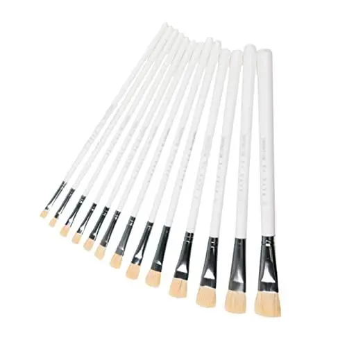 Produktbild: Operitacx 12st Ölpinsel Pinsel Zeichnen Acrylpinsel Bürste Möbelpinsel Kreidepinsel Öl-aquarell-Pinsel Holzpinsel Aquarell Zeichenstifte Malen Pinsel Für Ölfarbe Graffiti Schafschwanzwolle