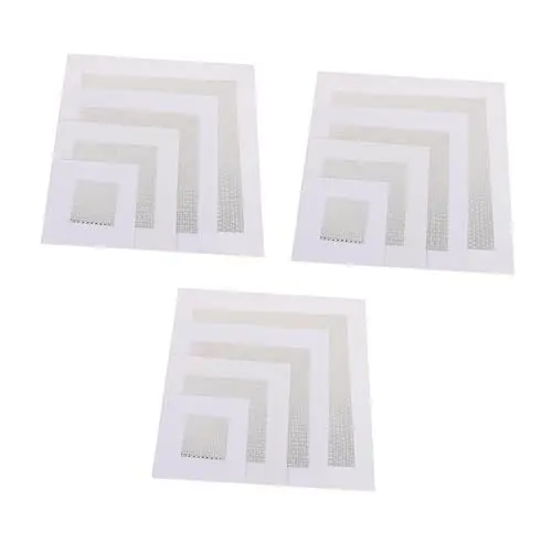 Produktbild: Operitacx 12stücke Wandklebeflicken Rostschutz-flicken Wandlochflicken Reparatur-netzaufkleber Selbstklebendes Design Für Beschädigte Wände Dächer Trockenmauern Leicht Anzuwendende