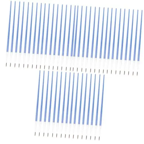Produktbild: Operitacx 144 STK kinderpinsel Mikro Pinsel aus Nylon Keine Knickhaarnadel schwarz extra feiner Pinsel Detailpinsel gewidmet Bürste einstellen Bambus