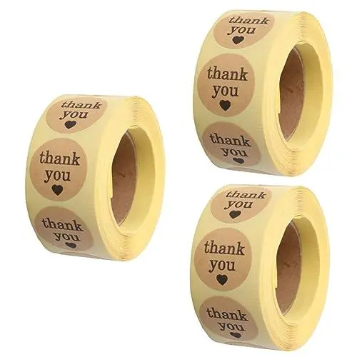 Produktbild: Operitacx 1500 Blatt Thanksgiving-Aufkleber roll wide awake wischtelgeschenk stickerbögen plätzchenausstecher besonders susigkeiten süssigkeiten mitgebsel süssigkeiten buchstaben aufkleber
