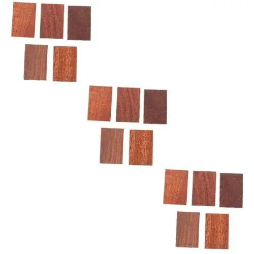 Produktbild: Operitacx 15 Stück Bauholz Holzklötze Ringherstellungsblöcke DIY Holzblock DIY Schnitzblöcke Holzhandwerk Plankenholz DIY Material Unvollendete Holzblöcke DIY Ringmaterial