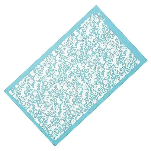 Produktbild: Operitacx 1blatt Siebdruck Schablone Herz-muster Für Schmuck Diy Silkscreen-stencil Für Polymer Clay Bastelprojekte Kinderfreundlich Und Einfach Zu Verwenden