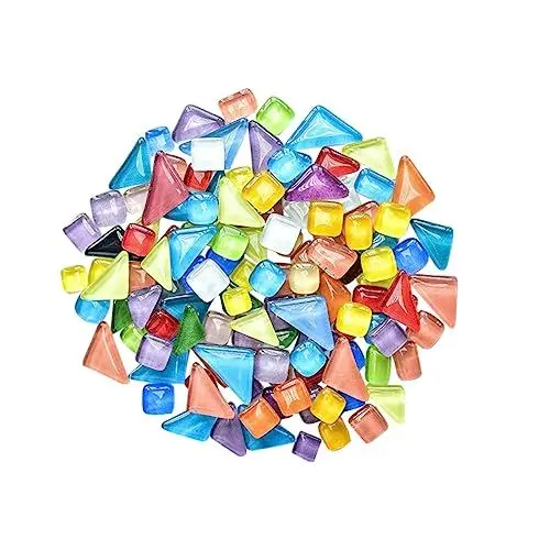 Produktbild: Operitacx Mosaikfliesen Bastelzubehör Glaskristall Mosaikstück 1 Beutel Mosaik und Basteln