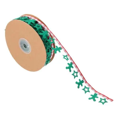Produktbild: Operitacx Weihnachtsband Elegante Grüne Weihnachtsbänder Mit Draht Für Verpackungsprojekte