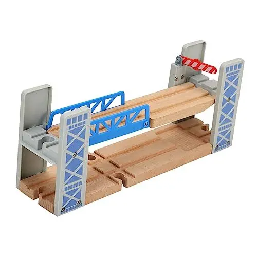 Produktbild: Operitacx 1 Satz Gleisbrücke Hölzerne Eisenbahnschienen Modelleisenbahnen Spielzeugeisenbahn-erweiterungsbrücke Modelleisenbahnzubehör Holzeisenbahn Hängebrücke Plastik Spur Überführung Kind