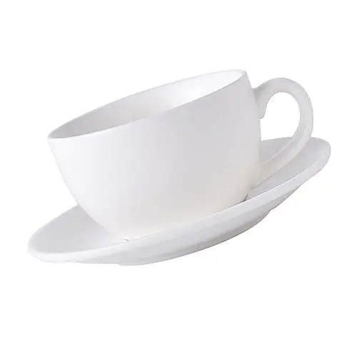 Produktbild: Operitacx 1 Satz Schlichte Weiße Kaffeetasse Und Untertasse Espressotassen Und Untertassen Teetasse Und Untertasse Espressotassen Mit Untertasse Kaffee Aus Porzellan Trinkbecher Keramik Rose