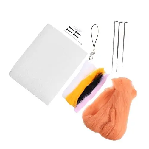 Produktbild: Operitacx 1 Satz Spaß machen Wollfilzset Hund Nadelfilzen Ornamente-Kits dekorieren Häkelset Häkeltier-Kit kinder bastelset basteln für kinder dekoringe Nadelfilz-Set DIY-Bastelbedarf wolle