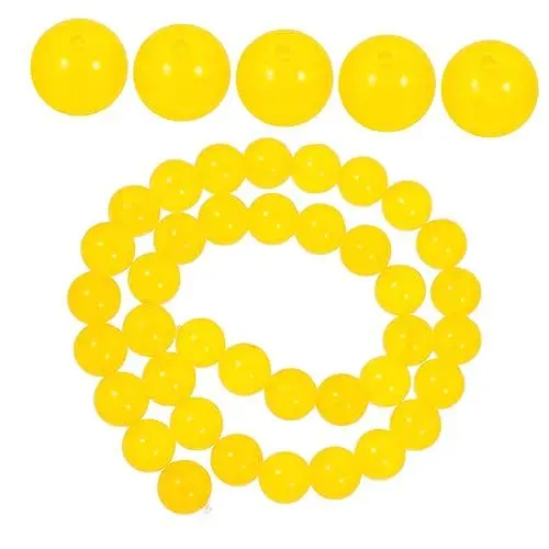 Produktbild: Operitacx Natürliche Citrinsteine Lose Perlen 10 Mm Runde Perlen Schmuckzubehör Für Halsketten Ohrringe Und Armbänder
