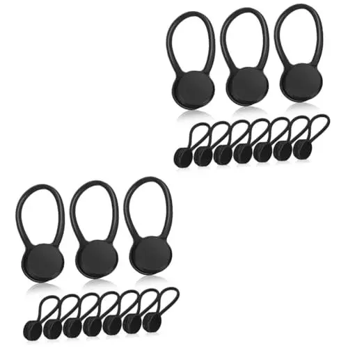 Produktbild: Operitacx 20 Stk Headset-Kabelaufwicklung Kabel Halter magnetische Kabelclips Kabelbinder wiederverwendbar kabel aufbewahren kabel aufrollen Kabel ordnen Kabelhalter Kordelbänder Kieselgel