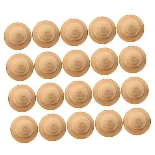 Produktbild: Operitacx 20 Stück Pädagogisches Kinder Bastelspielzeug Für Kinder Malerei Basteln Unvollendete Puppen Holz Graffiti DIY Zeichnung Ornament