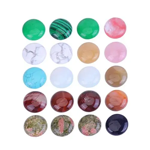 Produktbild: Operitacx 20st Kristall Halsband Diy Scrapbooking Verzierungen Halbedelperlen Chakra-heilende Perlen Perlenkette Halb Kostbar Juwelen Für Natürliche Edelsteinperlen Achat Halskette Schmuck