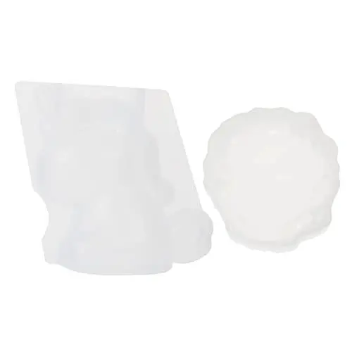 Produktbild: Operitacx 2St Silikonform 3D-Kerze muffinblech aus silikon Kerze selber machen Figur aus Silikon Harzform eiswürfel wiederverwendbare Form Schimmel für DIY Aromatherapie Kuchenform Kieselgel