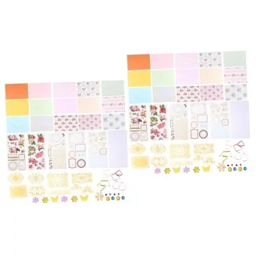 Produktbild: Operitacx 2 Sätze Kunst- und Bastelbedarf für Kinder Kinder-Bastelset Bastelsets Kinder-Kits Kindersachen Karten für Kinder Grußkarten Material DIY Machen DIY-Grußzubehör Handbuch Suite