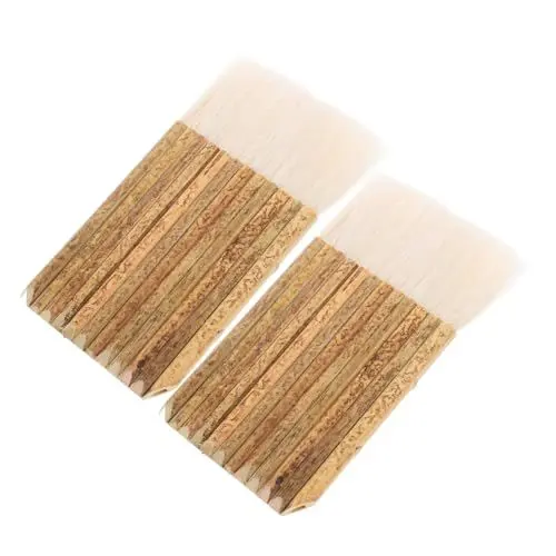 Produktbild: Operitacx 2 Stück Bambusrohr Malpinsel Mit Weichen Borsten Pinsel Pinsel Hake Blender Griff Pinsel Hake Pinsel Aquarellfarben Pinsel Ölfarbe Malerei Restaurierungspinsel Kleberpinsel