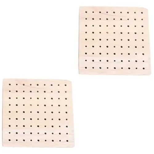 Produktbild: Operitacx 2st Ton Holz Steckplatte Donut-ausstellungsständer Runde Holztafeln Steckbrett Stecktafeln Modelliermasse Für Erwachsene Knetmasse Holzsockel Hölzern Arbeitsschuhe Erwachsener Mann