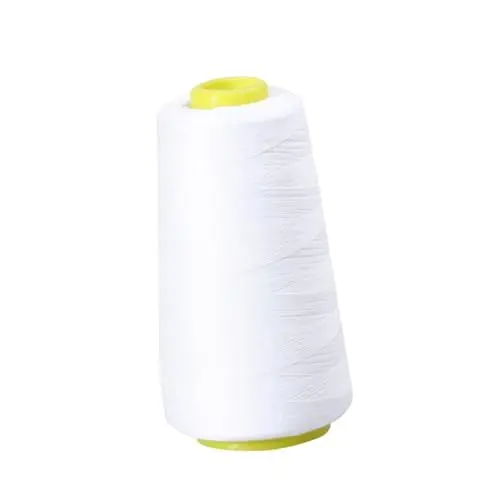 Produktbild: Operitacx Weißer Nähgarn Spulenkegel Polyester-nähgarn Für Quilten Polstern Kleidern Yards Hohes Stabilität Und Zugfestigkeit Kompatibel Mit Haushalts Und Gewerbemaschinen