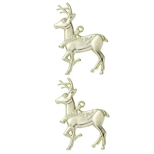 Produktbild: Operitacx 30stücke Electroplating Rentier Weihnachtsdeko Zubehör Für Baum Und Festtagsdekoration Goldene Weihnachtsornamente Für Feiern Und Anlässe