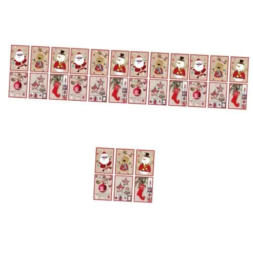 Produktbild: Operitacx 30 Stk Grußkarte Weihnachtssegen Karten Geschenkgutscheine Segnen Geschenkkartenumschlag Frohe Weihnachtskarten Schneemannkarten Festivalkarte Papierstau Musik Danke Dir Karte 3d