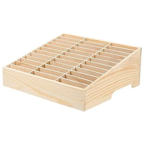 Produktbild: Operitacx 36 Gitter Handy Aufbewahrungsbox Aus Holz, Handyhalter Klassenzimmer, Multifunktionale Handy Aufbewahrungstasche Handygarage Schule für Klassenzimmer Schulbüro