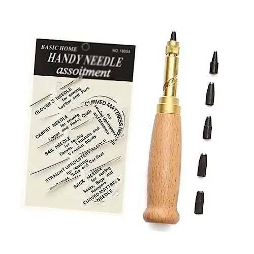 Produktbild: Operitacx 37St werkzeug Hand Nähzeug Leder-Kit Handbuch Flickzeug Suite Bambus