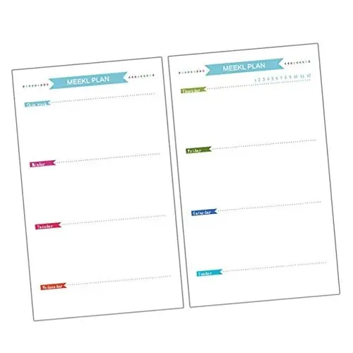 Produktbild: Operitacx Notizbuch-nachfüllpackung 3er-pack mit 6-loch-loseblatt-füllpapier für Planer Monatlich Wöchentlich To-do