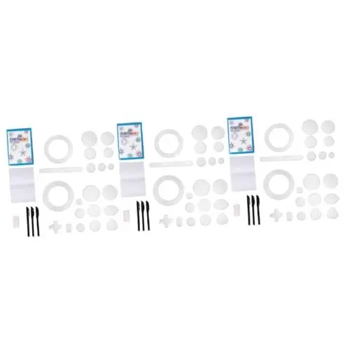 Produktbild: Operitacx 3 Sätze À 28 Stück Wanhua-Herrscher Kurvenlineal Zeichenlineal-Werkzeug Spielzeug zeichnen Malset caakg gehirntraining zeichenutensilien Designerbedarf Zeichnungsvorlagen Plastik