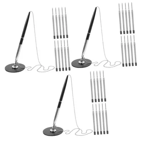 Produktbild: Operitacx 3 Sets Gegensignaturstift Schreibstift Multifunktionsstift Signierstift Desktop Signaturstift Büro Signaturstift Hotel Signaturstift Gästebuchstift Business Signaturstift