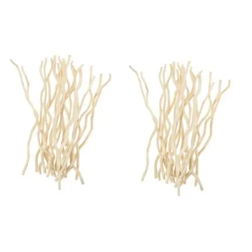 Produktbild: Operitacx 40stücke Holzstäbchen Für Handwerk Vielseitige Holzlog-sticks Für Kreative Projekte Fotorequisiten Und Blumendekorationen Weißer Maulbeerbaum