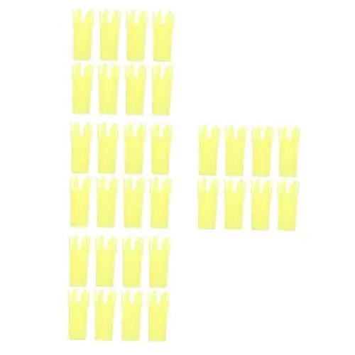 Produktbild: Operitacx 4 Sätze Strickwerkzeug Für Gummibänder Webstuhl-strickwerkzeuge Rundes Webstuhl-Spielzeug DIY-häkelwerkzeuge Blumenwebstuhl Strickwebstuhl-kit Mini-webstuhl Abs Yellow 10 Stück * 4