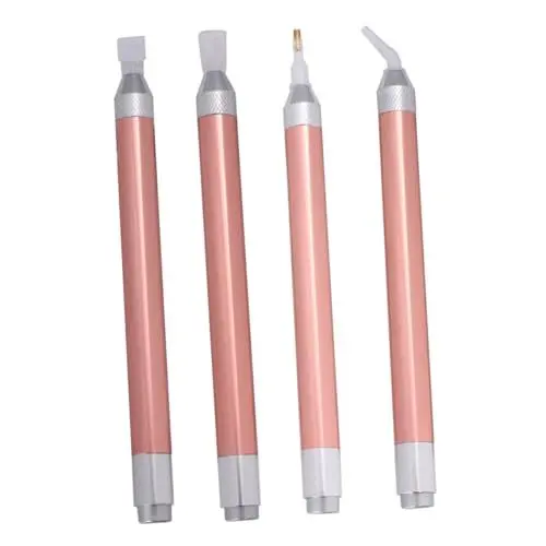 Produktbild: Operitacx 4stücke Teiliges Diamant Dotting Stift Diamantstickerei Und Kreuzstich-Werkzeug Mit Licht Multifunktionales Zubehör Für Kreative Projekte Ergonomisches Design Kompakte