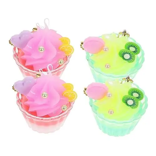Produktbild: Operitacx 4 Stück Eisdekoration Eisportionierer DIY Set Zubehör Leckereien Dessertbecher Eismaschine Sets Am Stiel Softeis Mix Honig Nuss Müsliriegel Glücksplastik