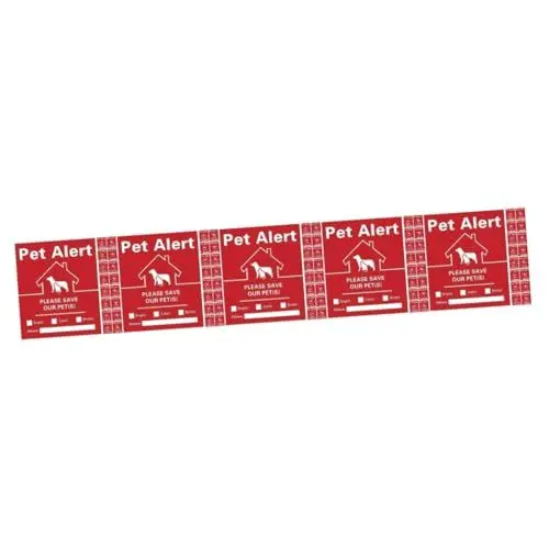 Produktbild: Operitacx 5 Sätze 5 Sets Aufkleber Aufkleber Heimtierbedarf Haustiere Alarm Aufkleber Rescue Retriever Haustierschild Conditioner Hundeschild Scrubbie Welpe Überraschungshunde 30 Blatt * 5