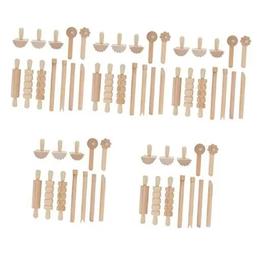 Produktbild: Operitacx 5 Sets Plastilin Werkzeuge Ton Werkzeug Ton Schnitzwerkzeuge Ton Bildhauer Werkzeuge Ton Skulptur Holz Werkzeuge Kinder DIY Werkzeug Holz DIY Werkzeug Ton Formwerkzeuge