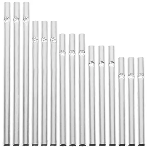 Produktbild: Operitacx 60 Stück DIY Windspiel Herstellung Rohre - Aluminium Ersatzteile für Handwerk Kits - Kunst und Handwerk für Erwachsene und Kinder