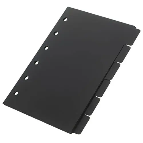 Produktbild: Operitacx 6 Blätter Ordnerteiler Mit Laschen Binder-trennlaschen 6 Lochteiler Binderpapierteiler Ordner-organizer Tab-teiler Seitenteiler Mit Tabs A7-teiler Die Seite Pp A6 Indexseite