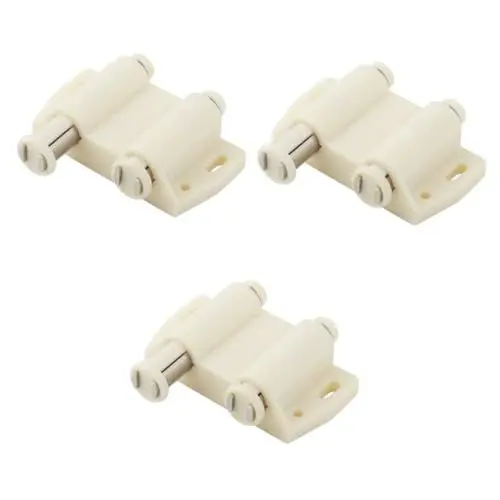 Produktbild: Operitacx 6 Stck. Abs Magnetischer Türverschluss für Schranktüren Beige Selbstklebend Installieren für Küchen und Werkstattmöbel Hält Schranktüren Geschlossen