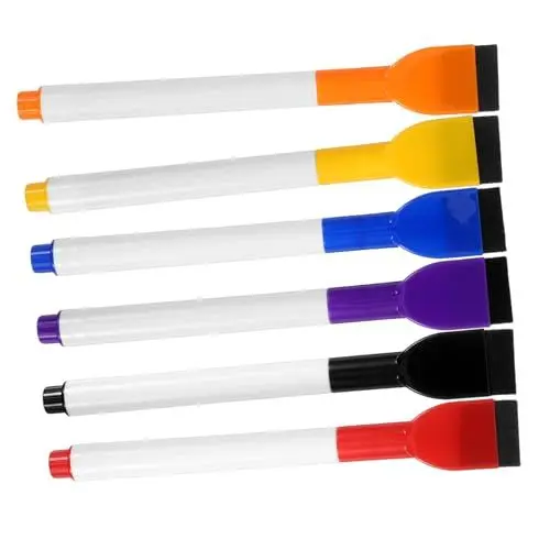 Produktbild: Operitacx Trocken Abwischbare Marker Für Die Dekoration Im Klassenzimmer 6 Löschbare Marker Radiergummi Whiteboard-marker Trocken Abwischbare Marker Radiergummi