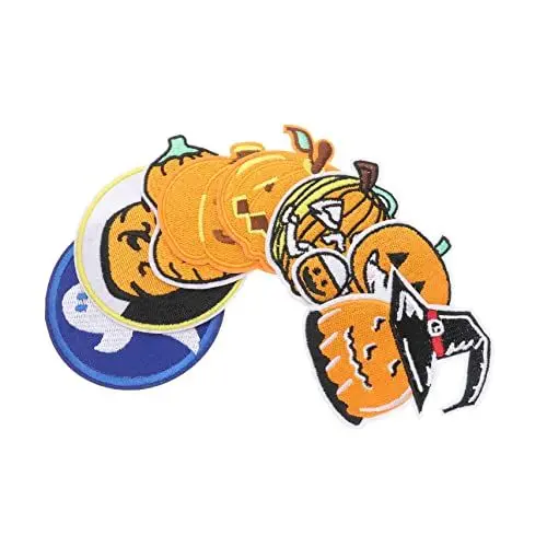 Produktbild: Operitacx 8St Gestickte Aufnäher mit Halloween-Applikation Geisteraufkleber Kinder bügeln Hemd kinder bastelset basteln für kinder Stickaufkleber Patch-Aufkleber Hose Banner